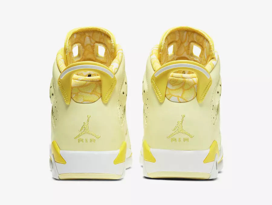 Air Jordan 6 GS Floral Crimson Tint Dynamic Yellow 543390-800 Թողարկման ամսաթիվ Գինը