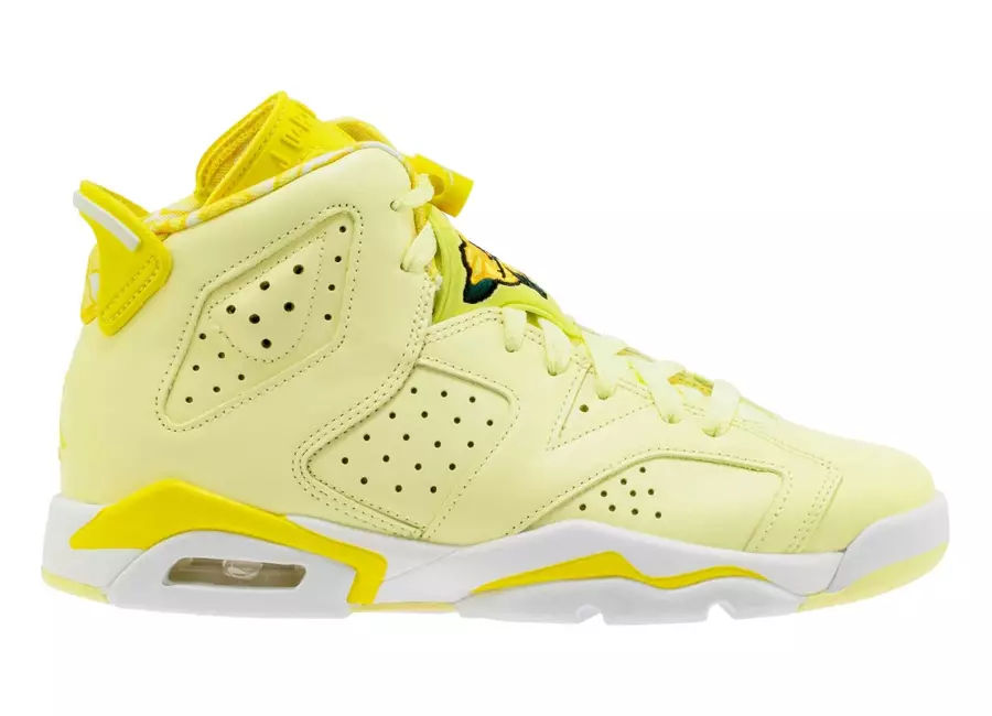 Air Jordan 6 GS lilleline karmiinpunane toon dünaamiline kollane 543390-800 väljalaskekuupäev