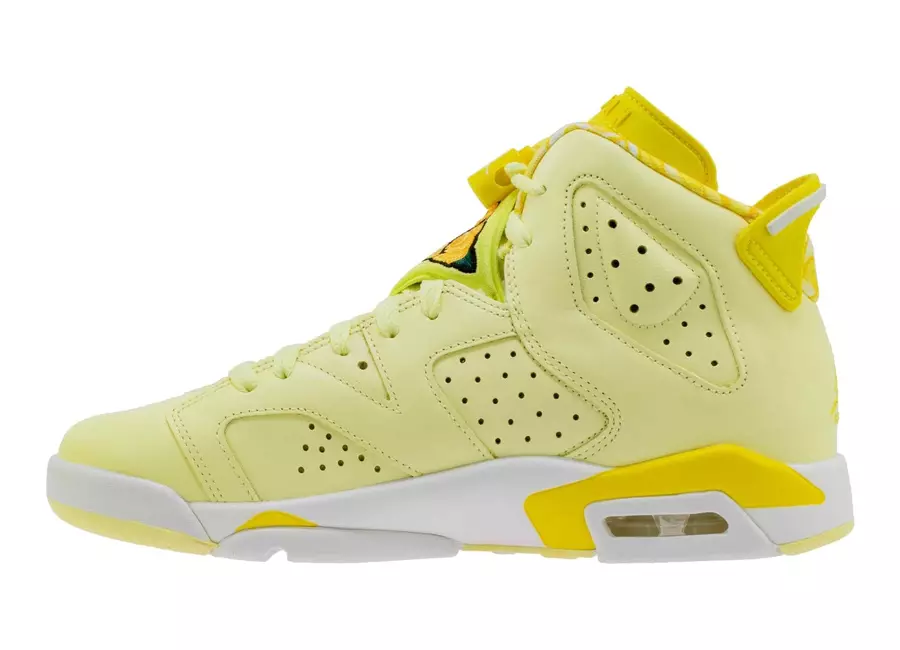 Air Jordan 6 GS virágos bíbor árnyalat dinamikus sárga 543390-800 Megjelenés dátuma