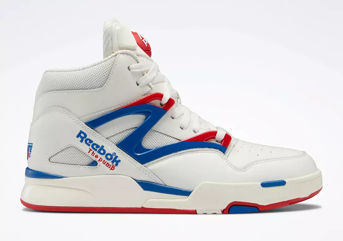 Reebok Pump Omni Zone II Chalk Vector Blue Red HR0035 Data premiery