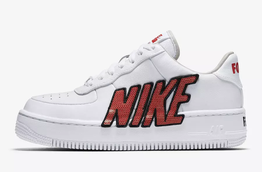 Nike Air Force 1 Upstep LX White Habanero Red 898421-101 Force adalah Tanggal Rilis Wanita