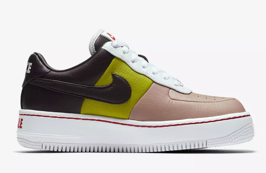 Nike Air Force 1 Upstep LX Port Wine Bright Cactus-898421-602 Force je datum vydání pro ženy