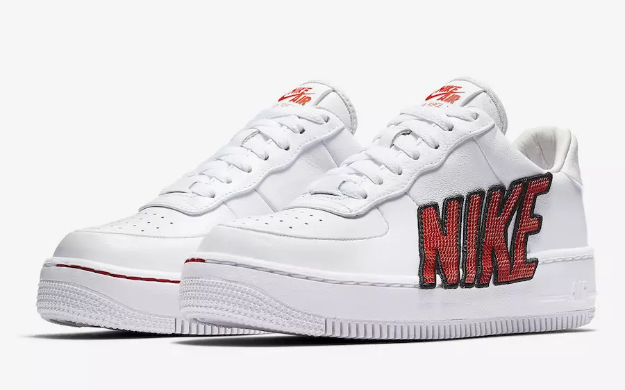 A Nike Air Force 1 Upstep LX fehér Habanero Red 898421-101 Force női megjelenési dátuma