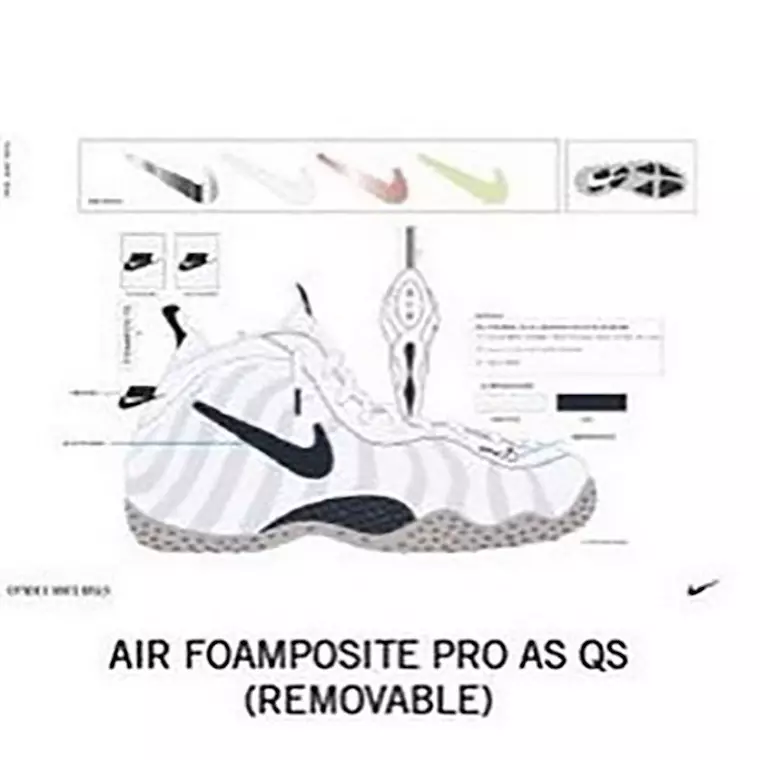 Nike Air Foamposite Pro All-Star aftagelige Swoosh-logoer