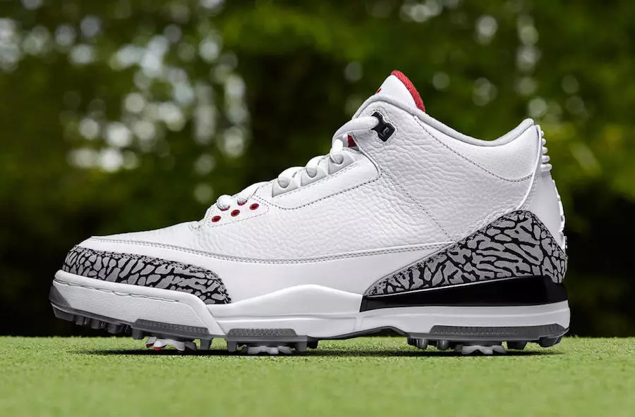 Air Jordan 3 Golf Schong White Zement