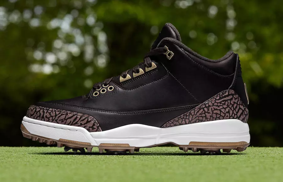 Buty Golfowe Air Jordan 3 Brązowe