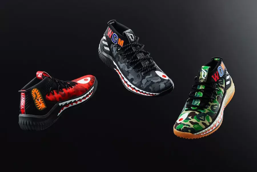 BAPE Adidas Dame 4 Camo Pack izlaišanas informācija Visu zvaigžņu nedēļas nogale