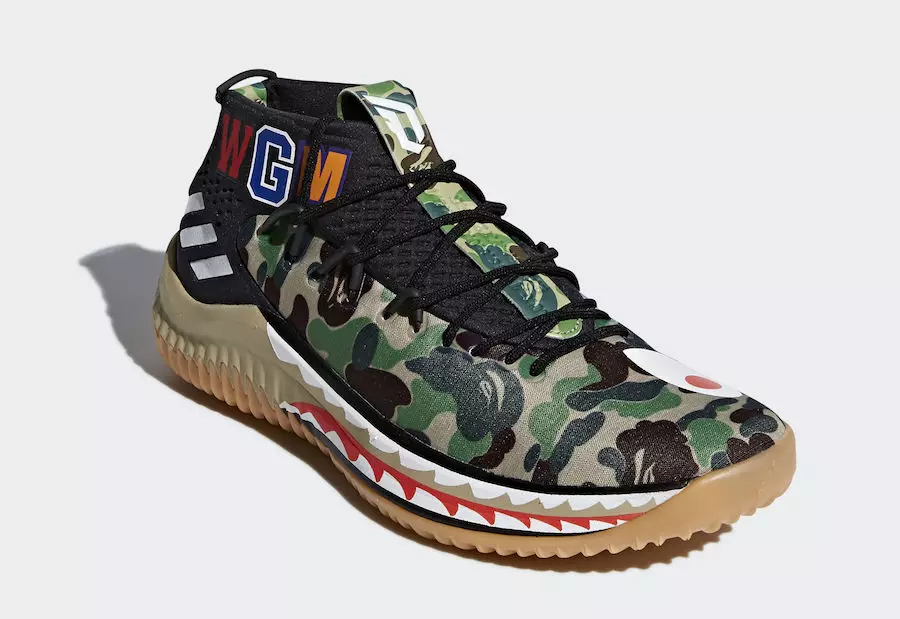 BAPE adidas Dame 4 Green Camo AP9974 Թողարկման ամսաթիվ