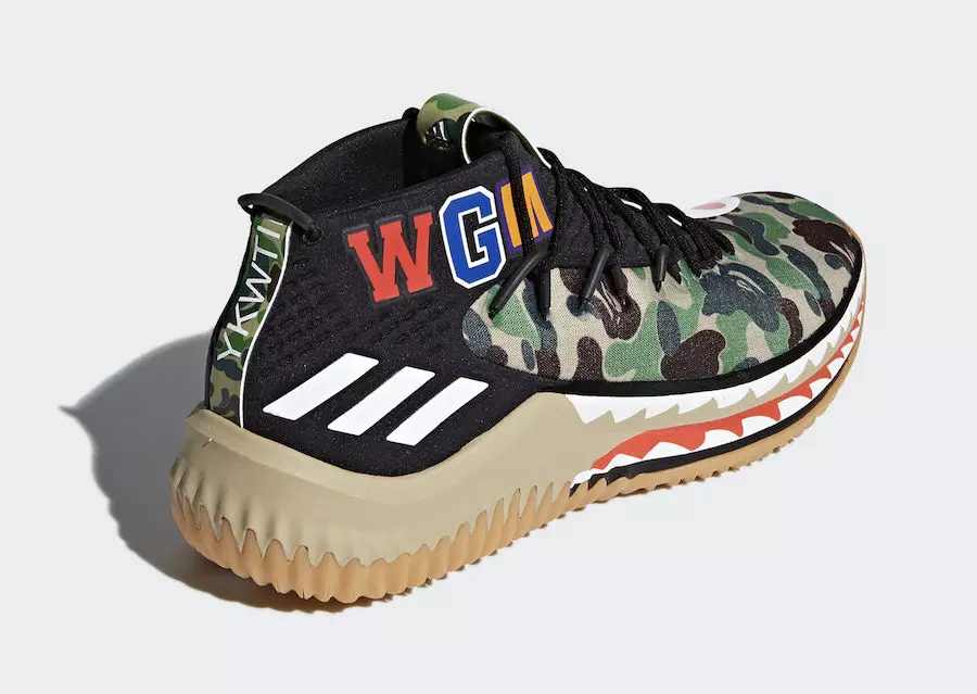 BAPE adidas Dame 4 Yeşil Camo AP9974 Çıkış Tarihi