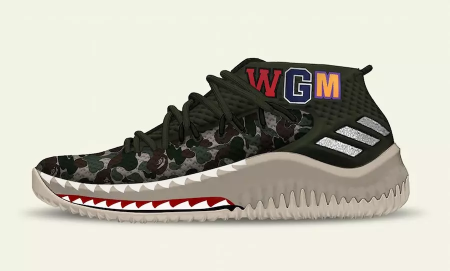 adidas Dame 4 BAPE 카모 2018 올스타 주말