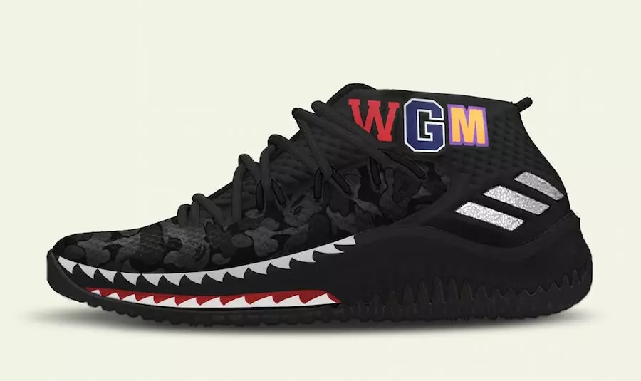 Adidas Dame 4 BAPE Camo 2018 Visu zvaigžņu nedēļas nogale