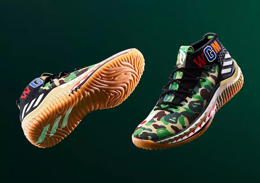 BAPE adidas Dame 4 Camo Pack מידע שחרור All-Star Weekend