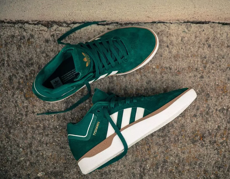 تاريخ إصدار adidas Tyshawn Collegiate Green EE6078