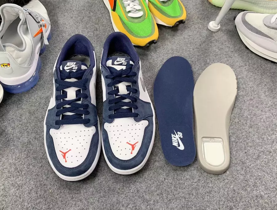 Էրիկ Կոստոն Nike SB Air Jordan 1 Low Midnight Navy Ember Glow CJ7891-400 Թողարկման ամսաթիվ