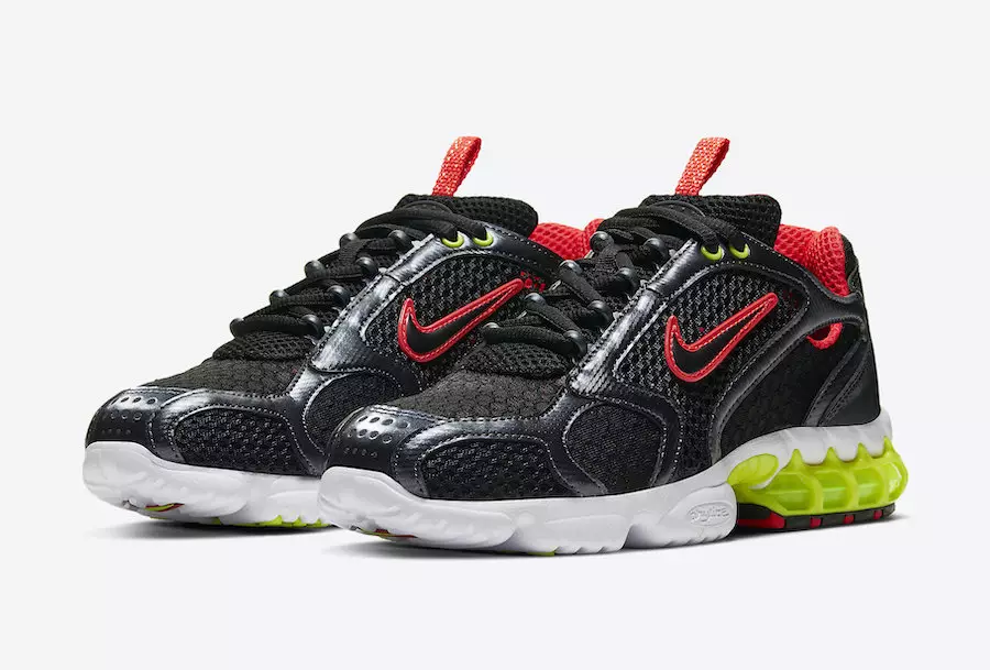 Nike Air Zoom Spiridon Cage 2 מתכתי המטיט שחור ארס לימון CD3613-002 תאריך יציאה