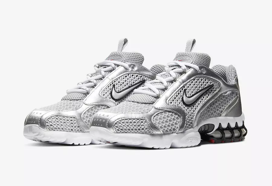 Foto ufficiali della Nike Air Zoom Spiridon Cage 2 “Metallic Silver”