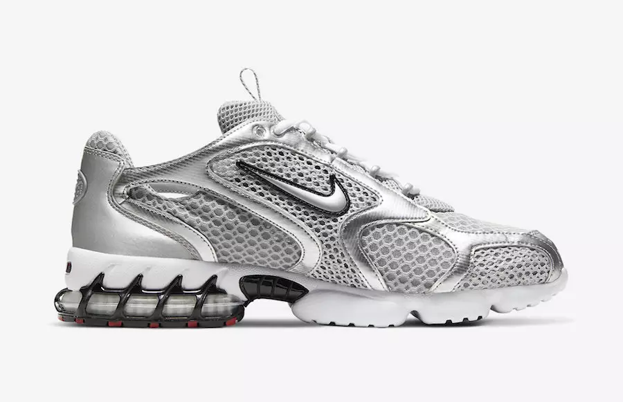 Nike Air Zoom Spiridon Caged Metallic Silver CJ1288-001 Датум на издавање