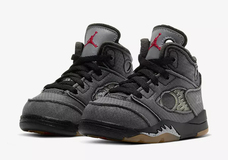 Umazano bele Air Jordan 5 TD Toddler CV4828-001