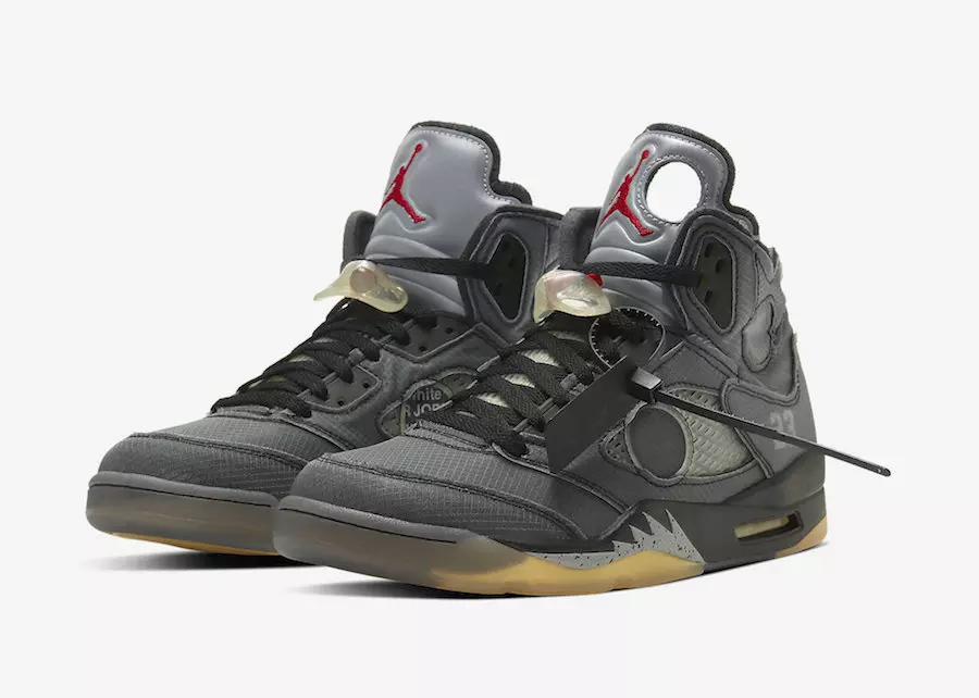 Off-White Air Jordan 5 CT8480-001 გამოშვების თარიღი ფასი