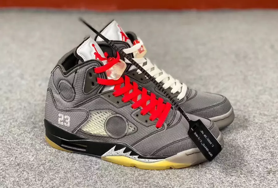 Air Jordan 5 alb catifelat CT8480-001