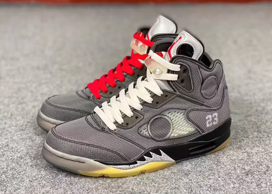 Air Jordan 5 alb catifelat CT8480-001