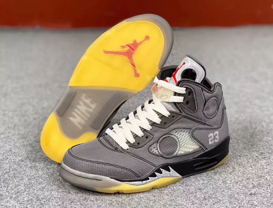 Цагаан өнгийн Air Jordan 5 CT8480-001