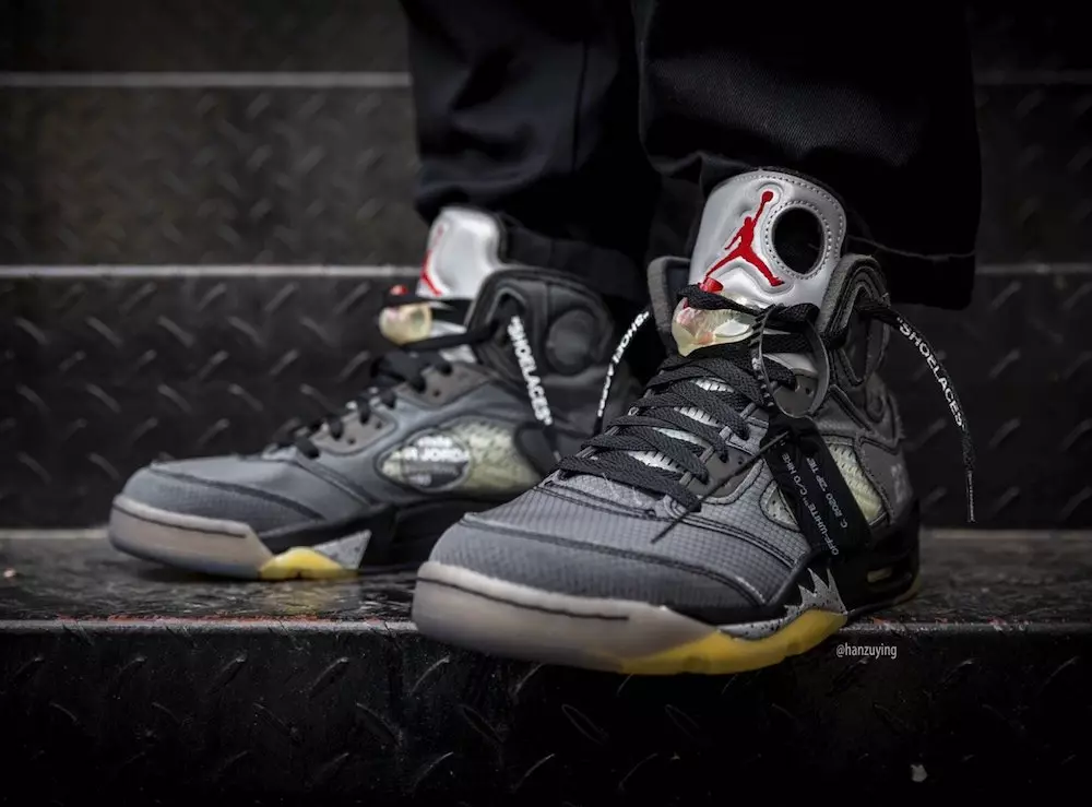 Off-White Air Jordan 5 CT8480-001 On-Foot