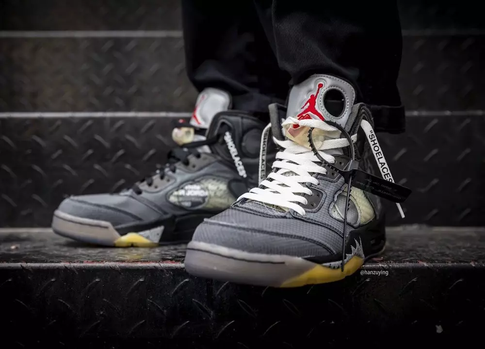 Off-White Air Jordan 5 CT8480-001 On-Foot