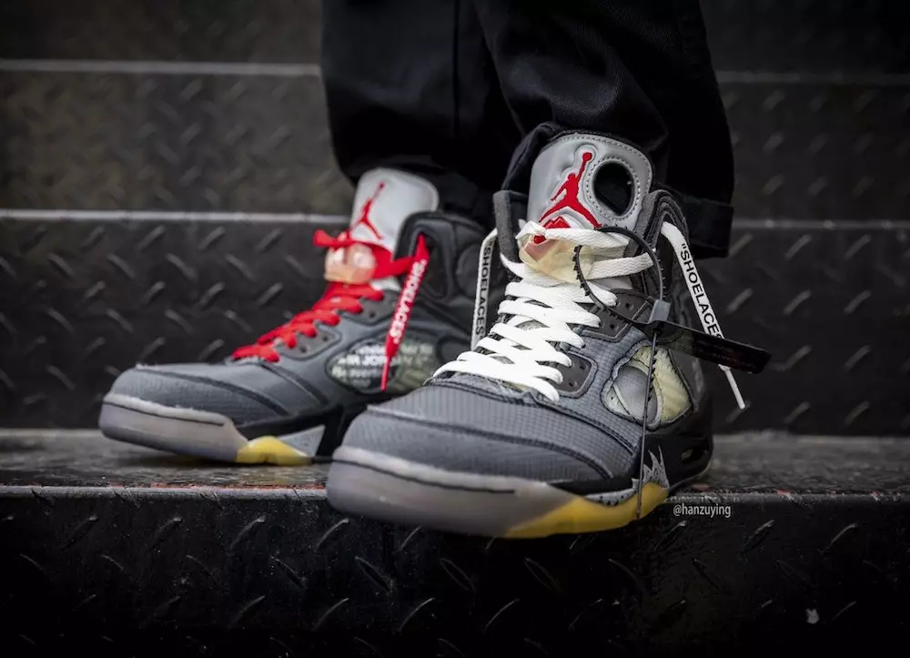 Off-White Air Jordan 5 CT8480-001 On-Foot