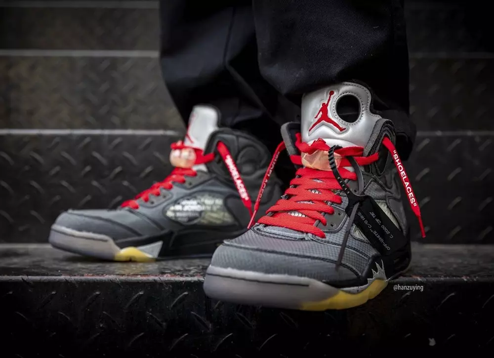 Off-White Air Jordan 5 CT8480-001 On-Foot