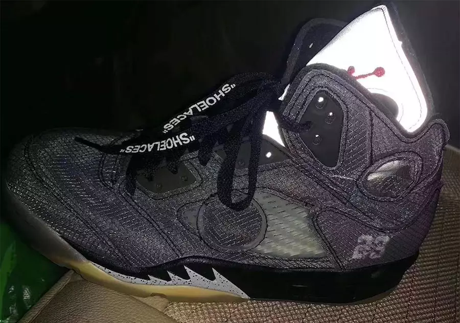 Off-White Air Jordan 5 Black Metallic Release Date