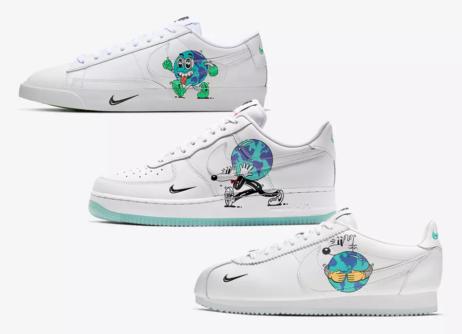 Ngày phát hành bộ sưu tập Nike Earth Day Cortez Blazer Low Air Force 1