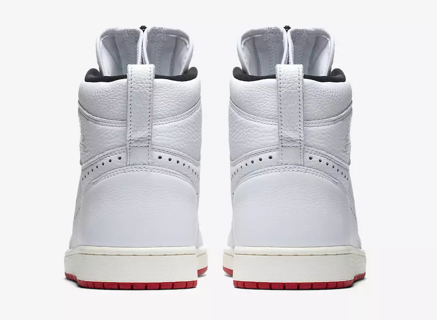 Air Jordan 1 High Zip White University Red Sail AR4833-100 Data e Lëshimit