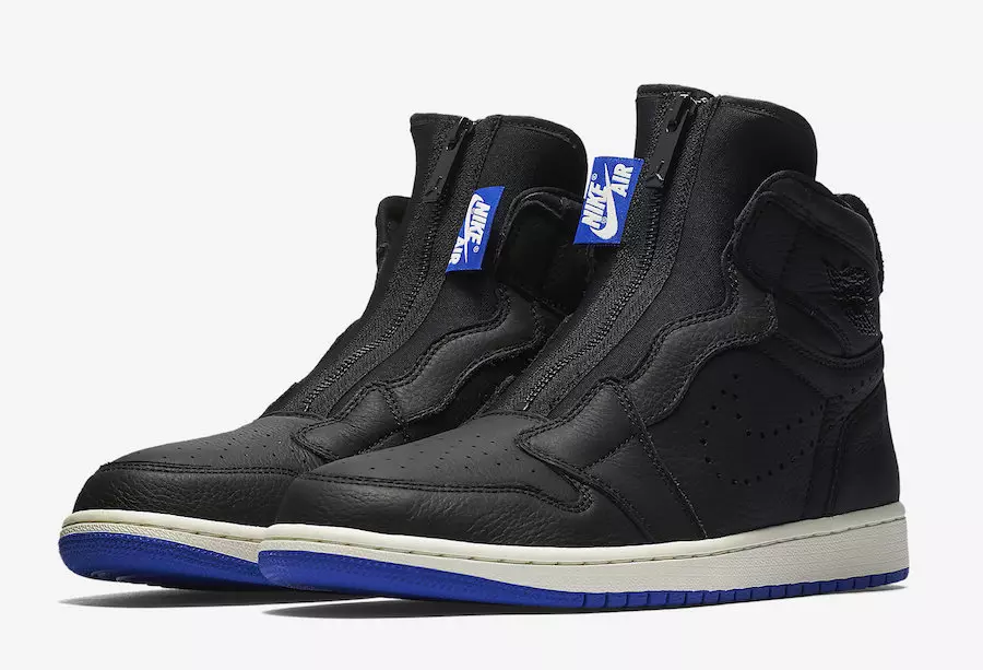 تاریخ انتشار Air Jordan 1 High Zip Black Hyper Royal Sail AR4833-001