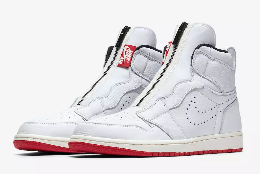 Air Jordan 1 High Zip White University Red Sail AR4833-100 გამოშვების თარიღი