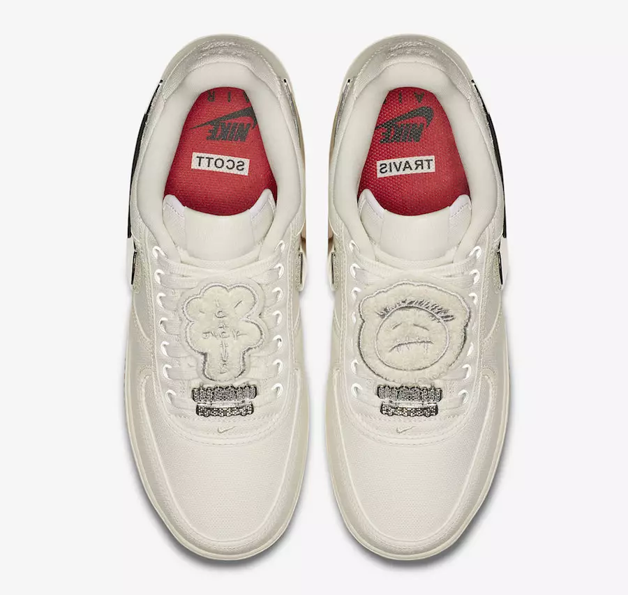 Травис Скотт Nike Air Force 1 Low Sail Gum AQ4211-101