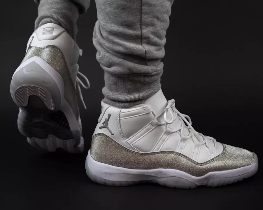 Air Jordan 11 WMNS Silver Metallic AR0715-100 Dáta Eisiúna Ar-Cosa