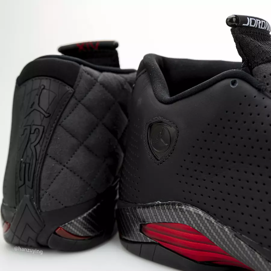 Air Jordan 14 XIV שווארצע פערראַרי BQ3685-001 מעלדונג טאָג