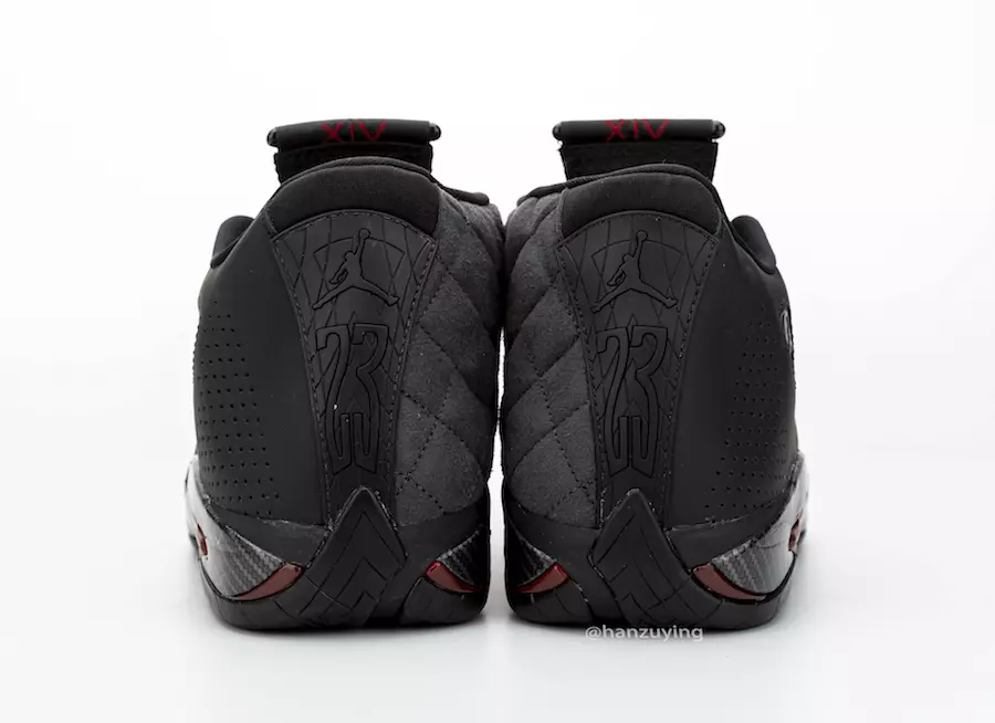 Air Jordan 14 XIV שווארצע פערראַרי BQ3685-001 מעלדונג טאָג