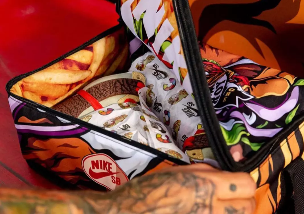 Színes korcsolyák Nike-SB Dunk High Kebab és Destroy Lunchbox