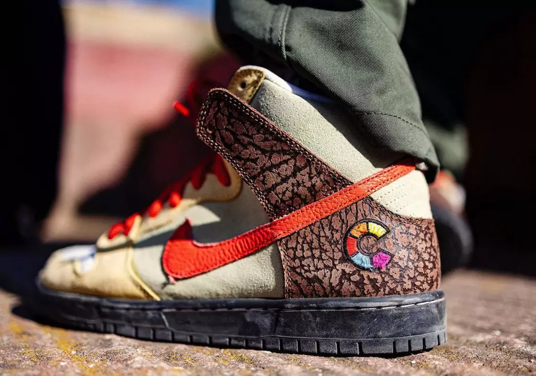 Patins coloridos Nike-SB Dunk High Kebab and Destroy