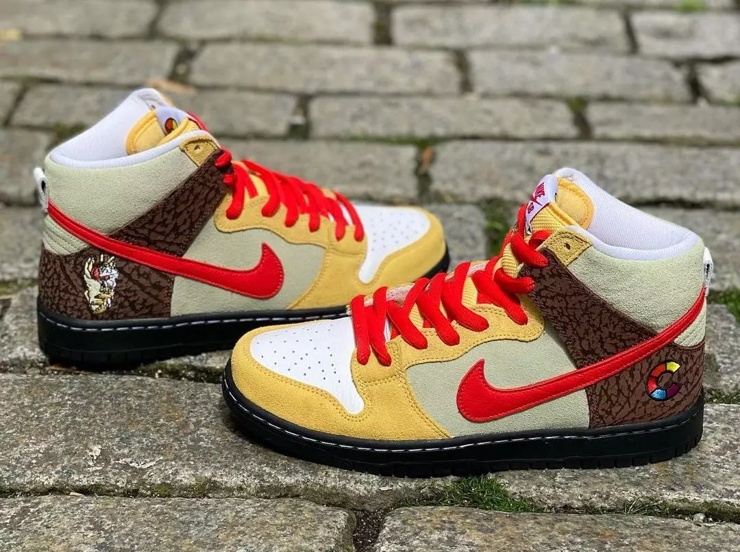 Скейтҳои рангаи Nike SB Dunk High Kebab Destroy CZ2205-700 Санаи барориши