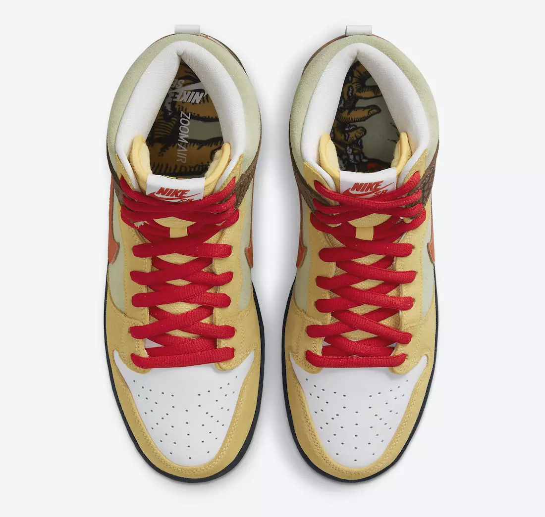 Sepatu Warna Nike SB Dunk High Kebab and Destroy CZ2205-700 Tanggal Rilis