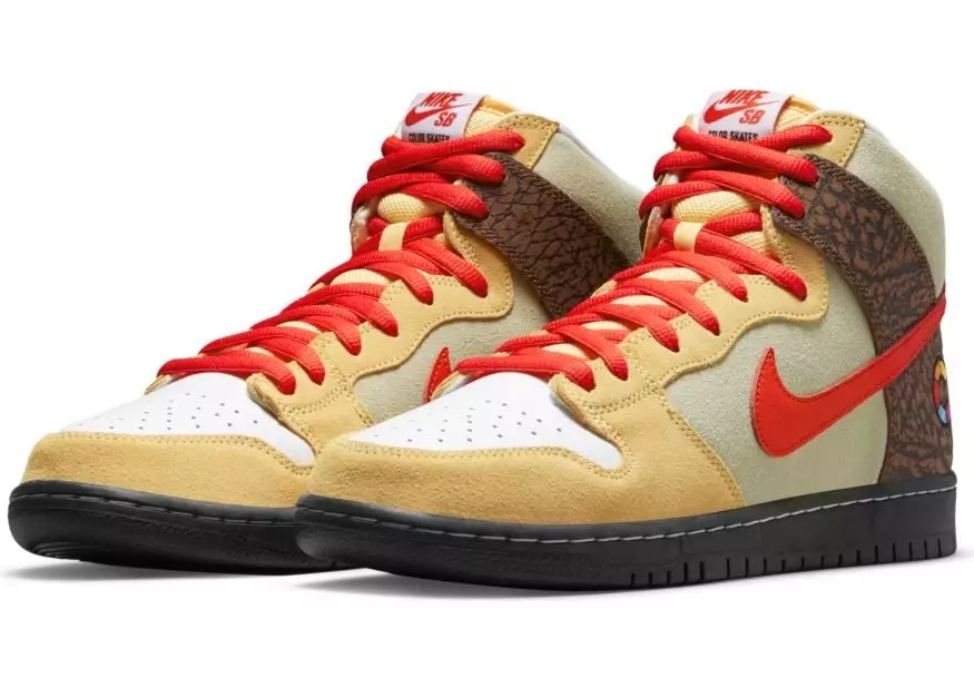 Скейтҳои рангаи Nike SB Dunk High Kebab ва нобуд кардани санаи баромад