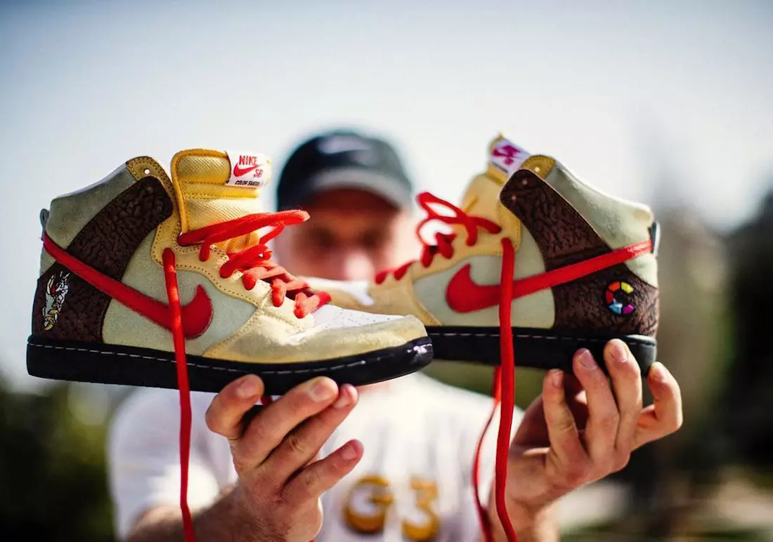 ფერადი ციგურები Nike-SB Dunk High Kebab and Destroy