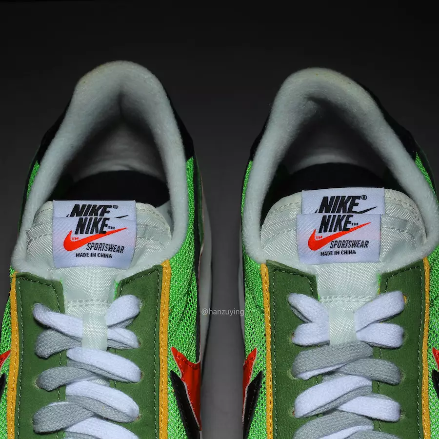 Sacai Nike LDV Waffle BV0073-300 מעלדונג טאָג