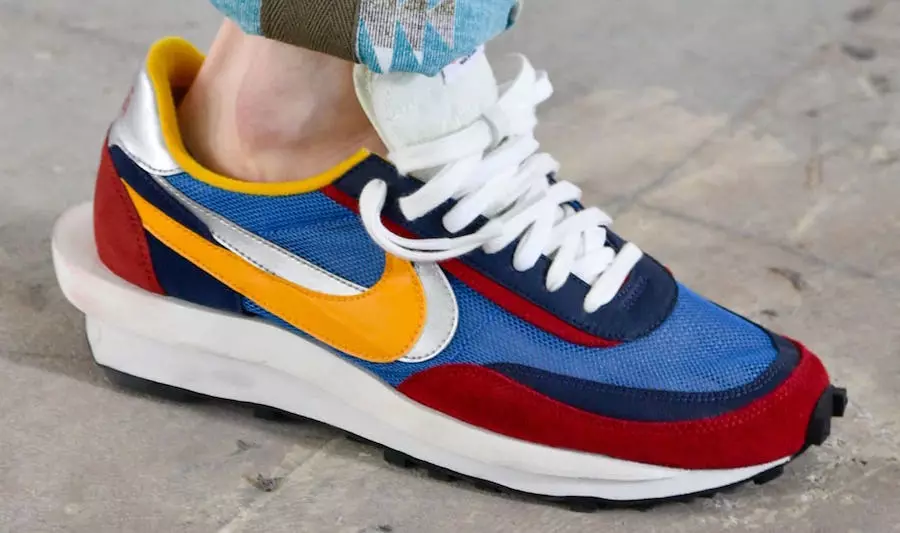 Sacai Nike LDV Waffle Varsity Blue Del Sol Varsity Red Ngày phát hành