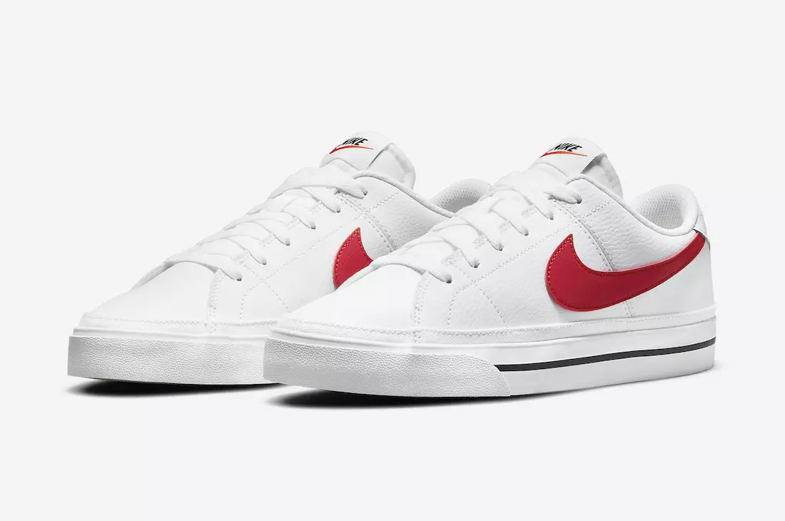 Nike Court Legacy White University Red CU4150-105 Шығарылған күні