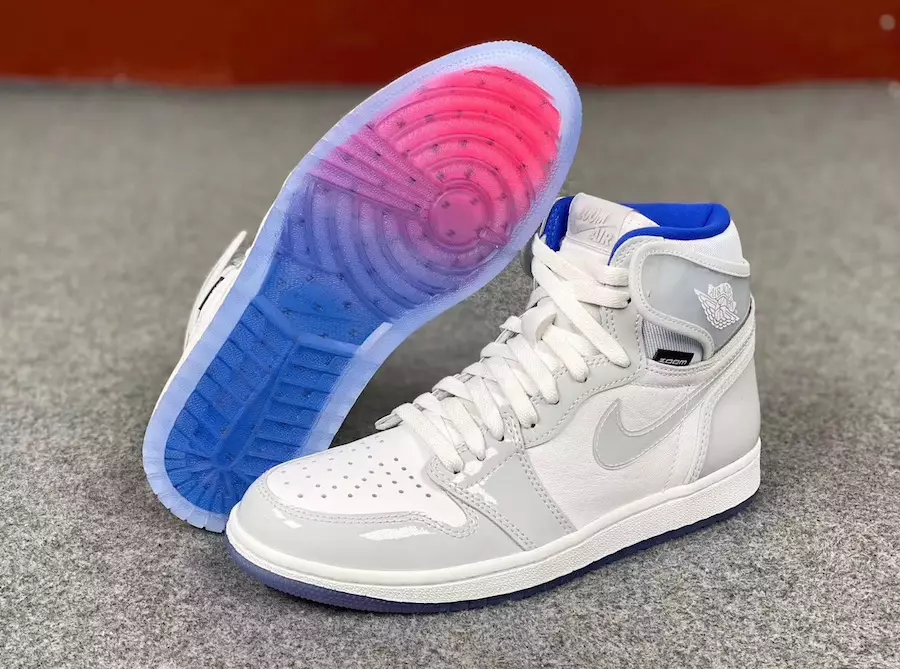 Air Jordan 1 Zoom R2T Hvit Racer Blå CK6637-104 Utgivelsesdato