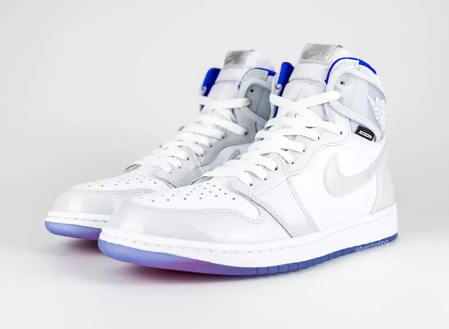 Air Jordan 1 High Zoom R2T White Racer Blue CK6637-104 санаи барориши